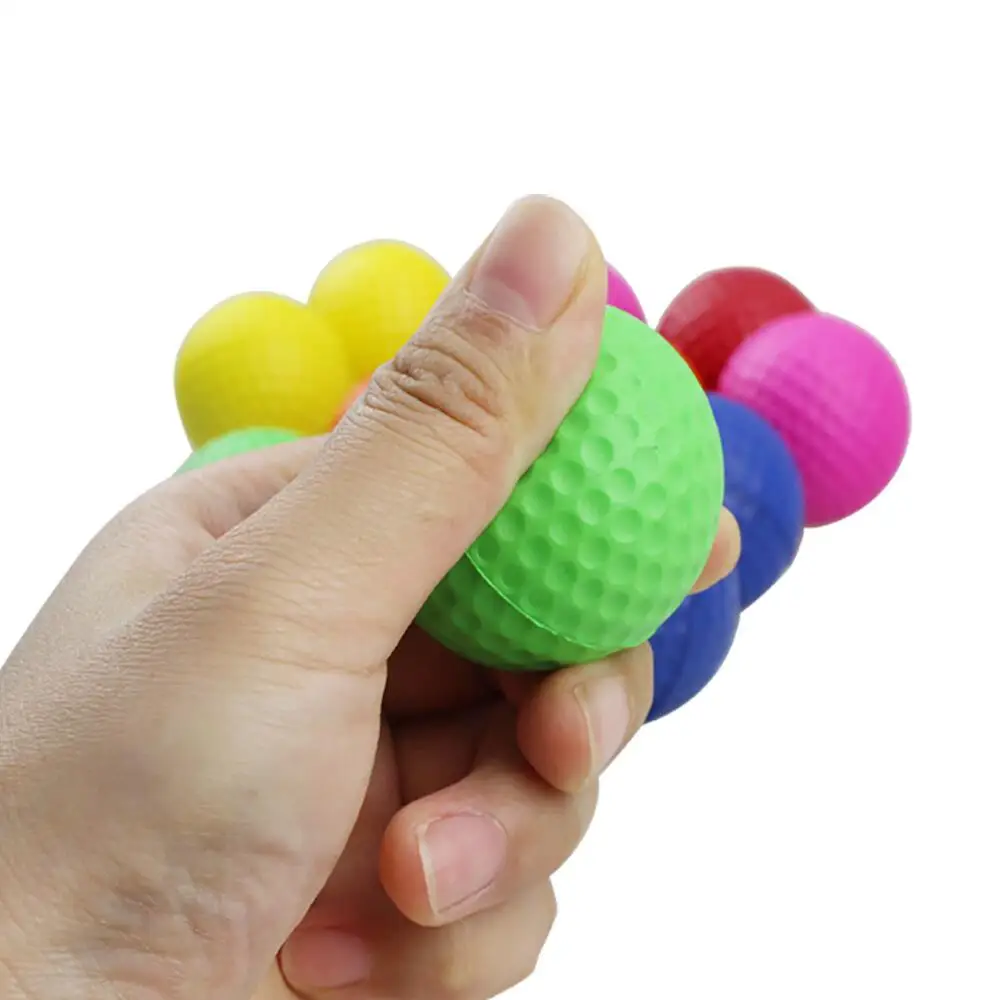 Multiple Color Stress 332 Dimple Ball Soft Sponge Foam Practice Golf Balls Custom Logo Available