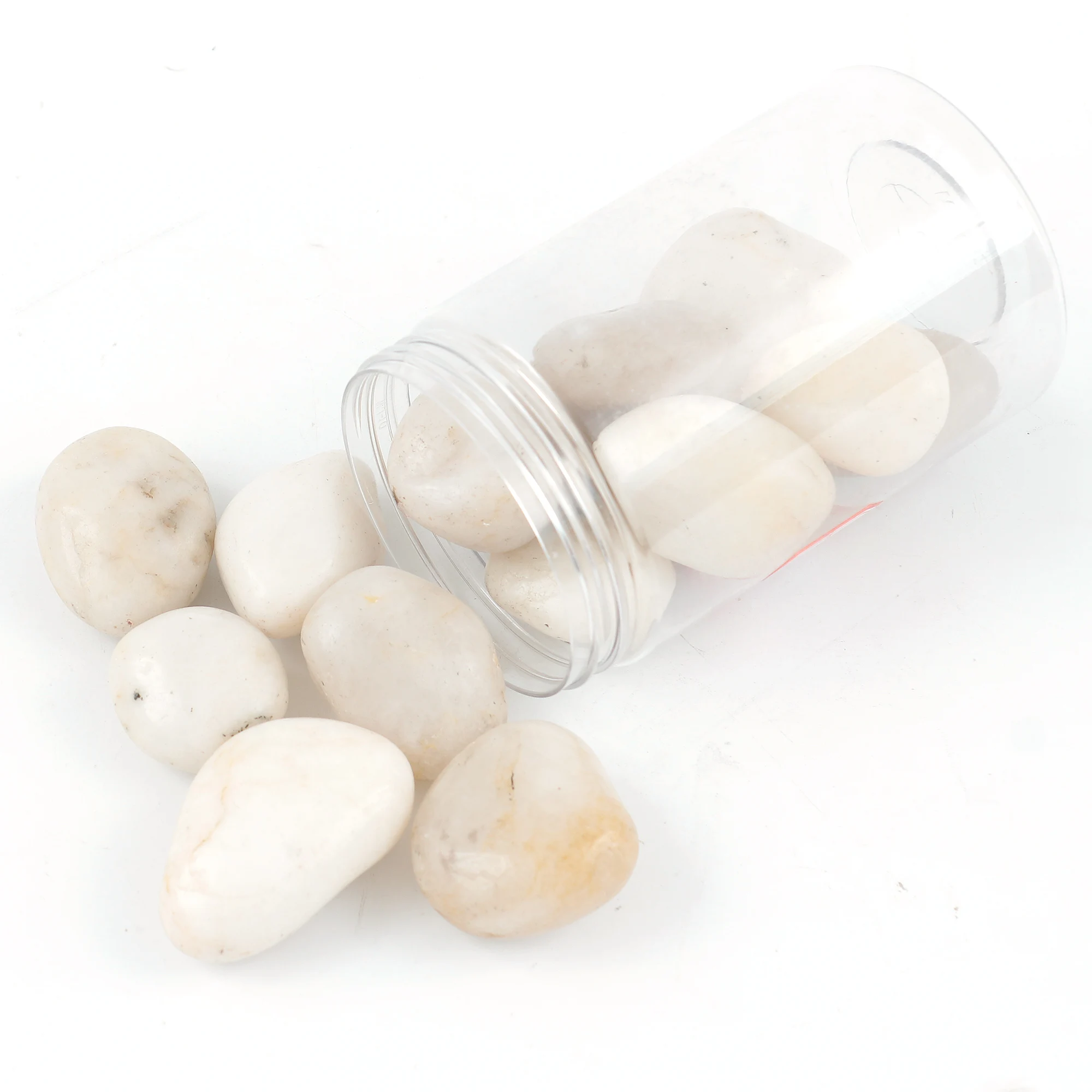 Natural Polished Pebble Stones River Stones Rocks Gravel for Fairy Garden White