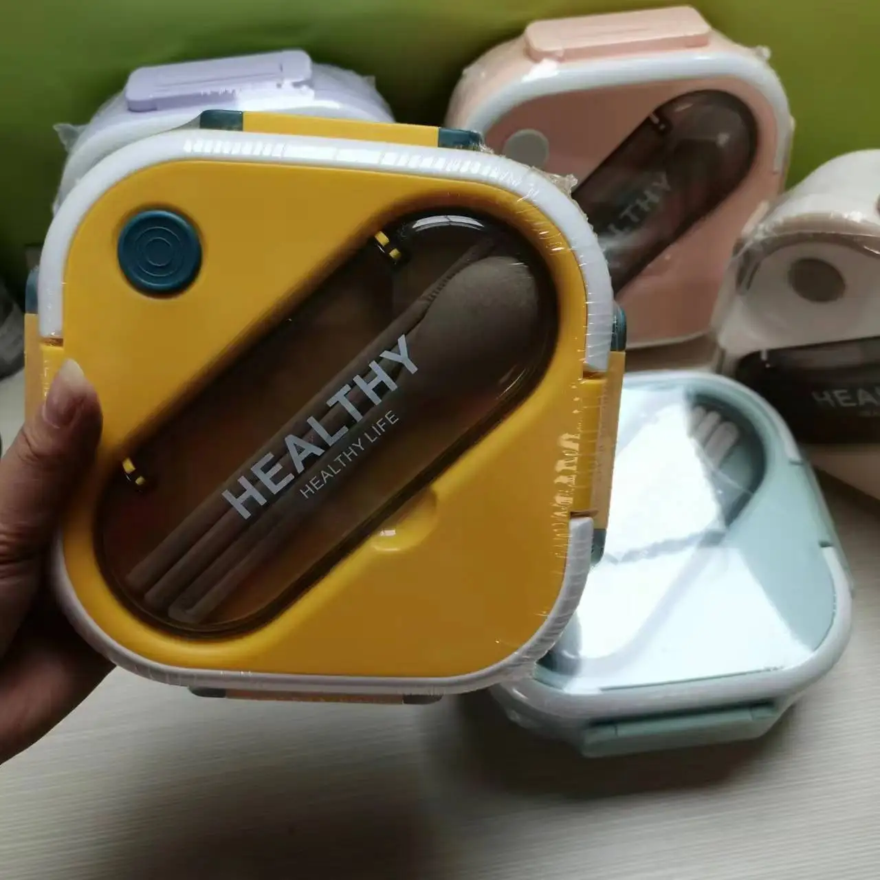 wholesale bento lunch boxes1300ml food fruit containers storage bento lunch box for kids bpa free school plastic kids lunch box