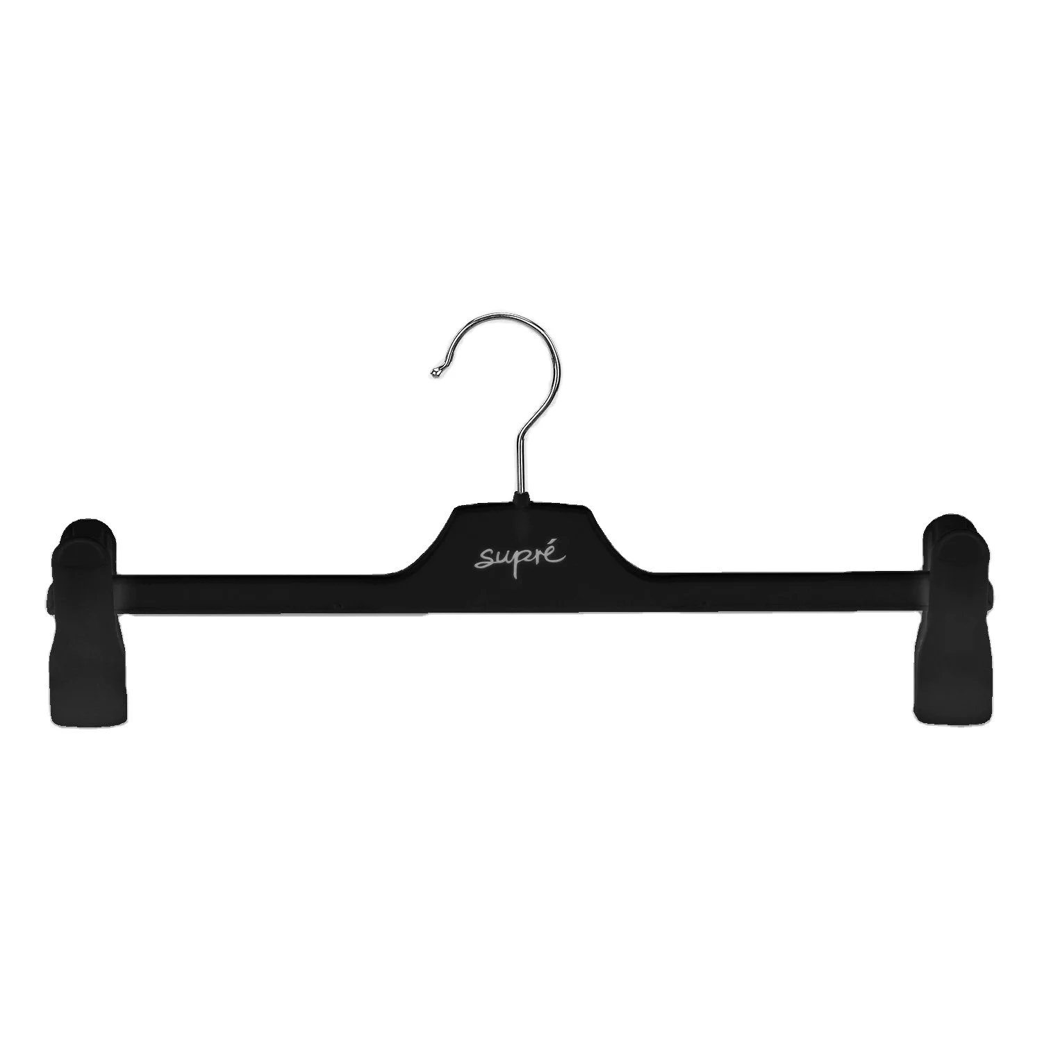 Direct Manufacturer Plastic Clothes Mens Pant Metal Hook Hanger With Clips Hy-3112