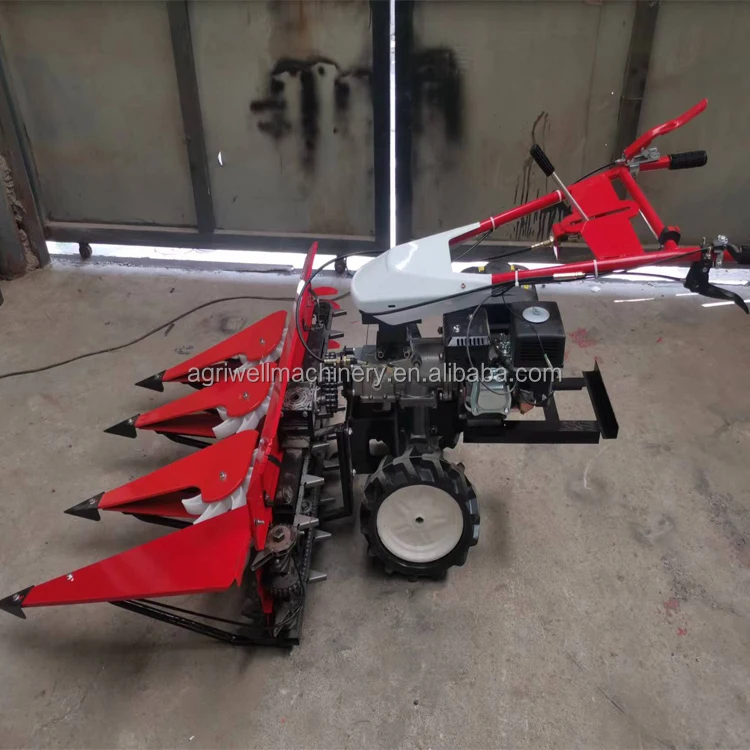 Mini Rice Soybean Barley Reaper Harvester Machine Farm Use Corn Grass Grain Harvesters with Engine Core Component