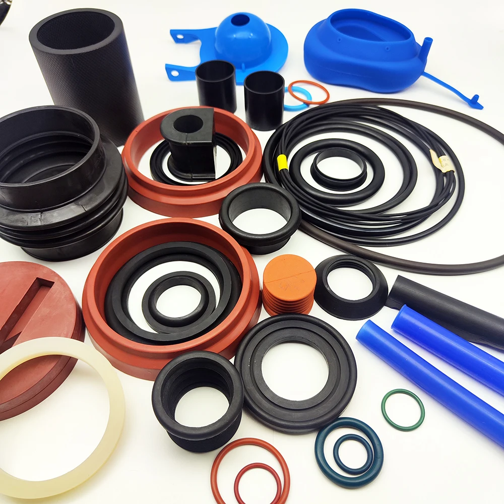 China Manufacturer Custom Rubber Parts OEM ODM NBR Silicone FKM EPDM Parts/Molded Rubber Parts Seals