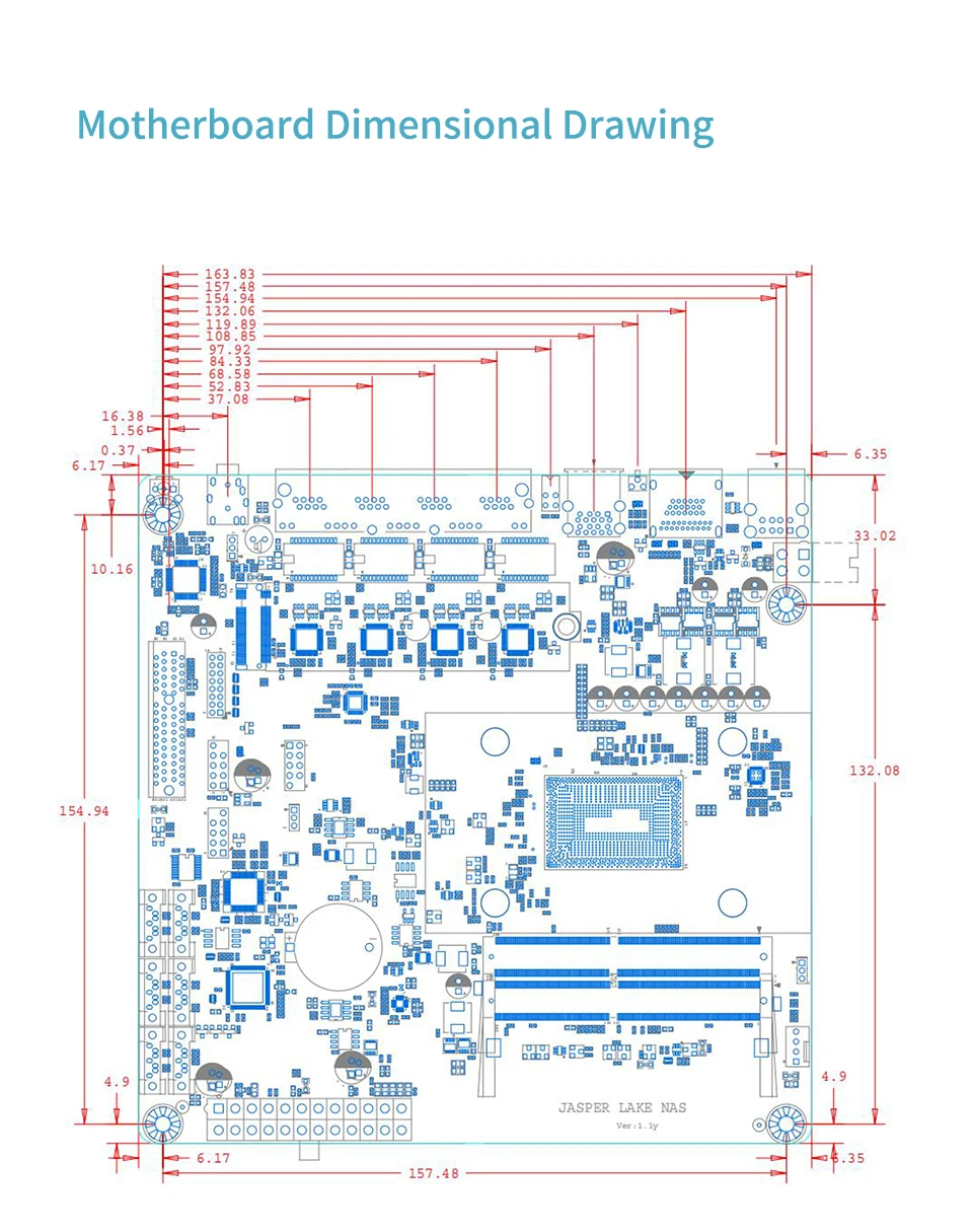 Topton N6005/N5105 4xInteI i226-V 2.5G NAS Mini ITX 17x17CM Motherboard Nics 2* M.2 NVMe 6*SATA3.0 2*DDR4 HDMI2.0 Soft Router