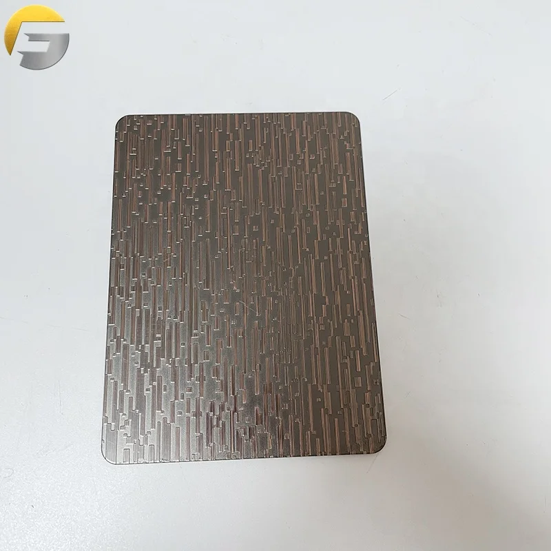 V3078 Copper Etched Stainless Steel Sheet 2022 Hot Selling Professional Factory