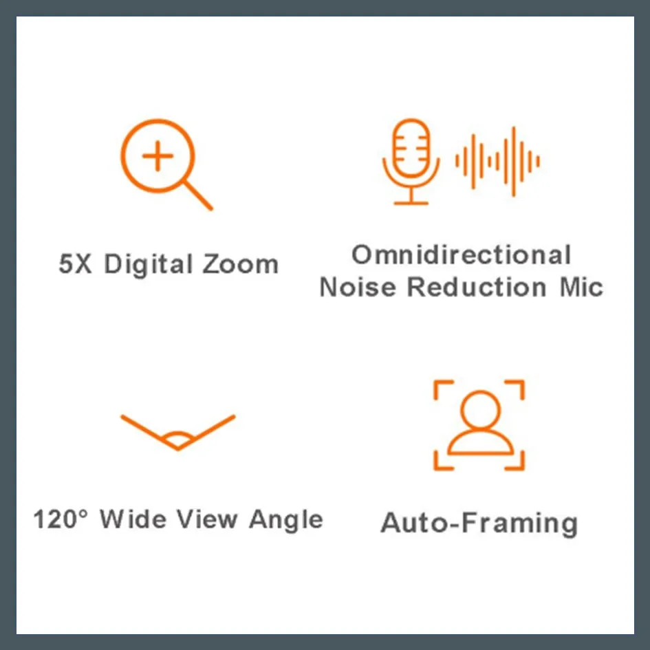JECTOR C470 4K Auto-Framing Conference Cam with Dual Noise-Cancelling Microphones