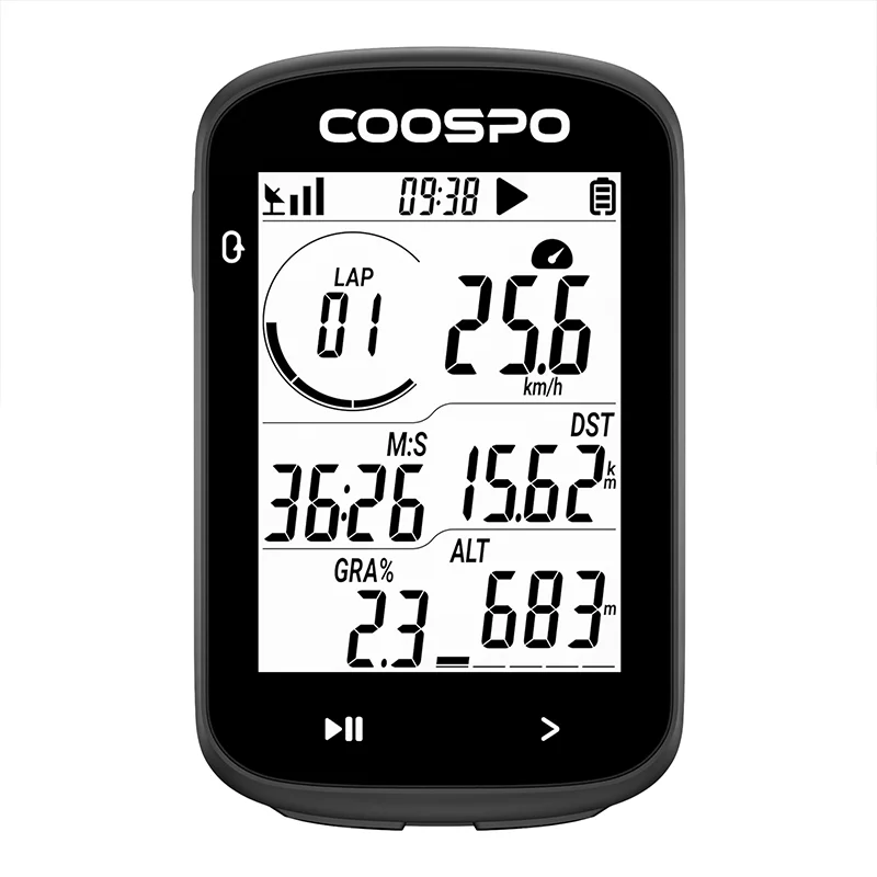 COOSPO CS300 Wireless New Bicycle Computer GPS 2.6in BLE ANT+ Altitude APP Sync for Strava TP Bike Speedometer Odometer