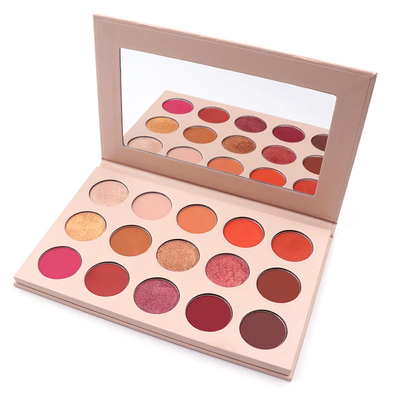 Hot Selling 15 Colors Cosmetics Private Label Unique Matte Makeup Custom Eye Shadow