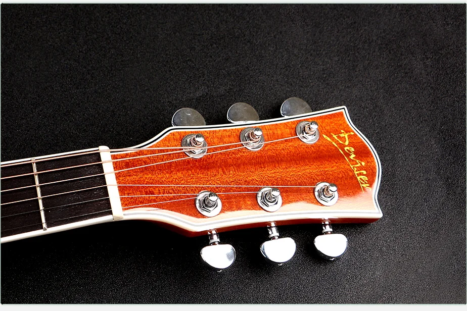 Deviser New Model Color Mahogany Cutaway Back 40 Inch Acoustic Guitar