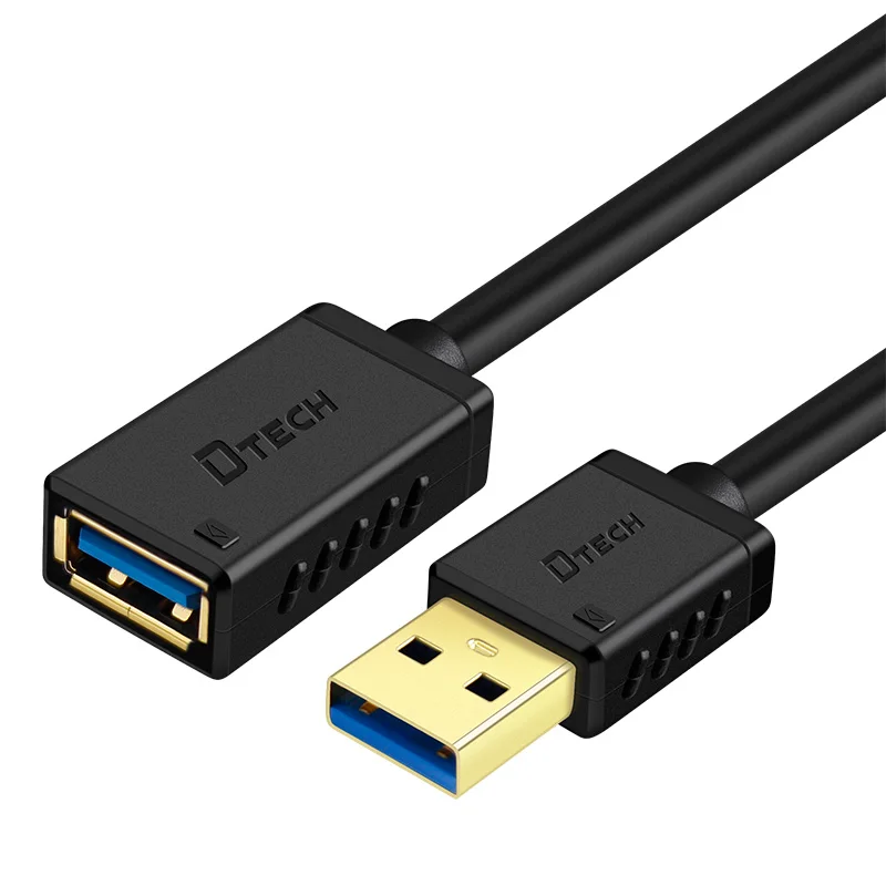 USB 3.0 cable black 1.5m female-male pvc+copper gold-plated usb cable for phone printer camera