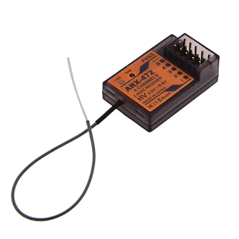 AGFRC ARX-472 8.4V Receiver Compatible Sanwa FH3 FH4 4 Channel Surface Receiver For Simulation Rock Crawlers