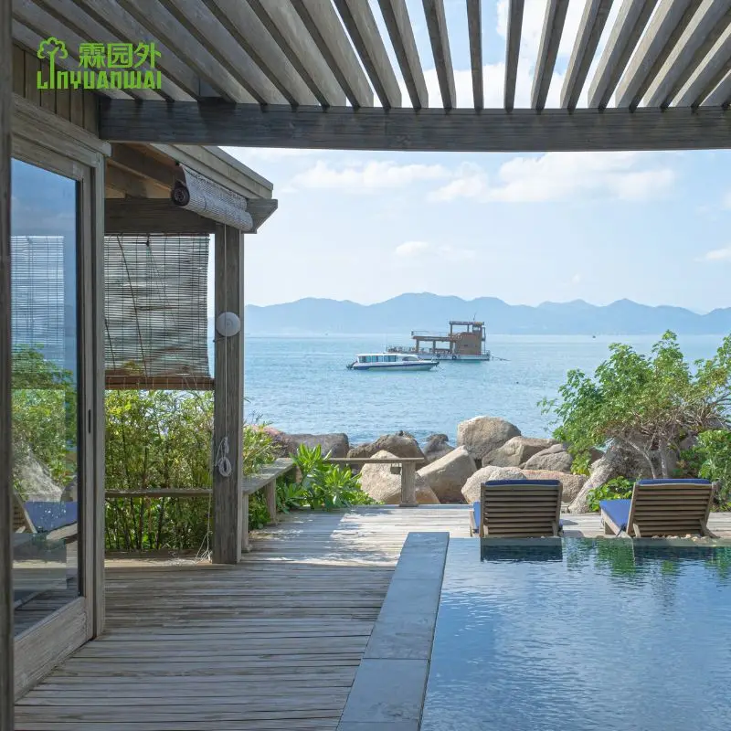 LYW Современная новая технология водонепроницаемый уличный wpc Композитный бассейн палуба горячая Распродажа коэкструдированный WPC композитный настил