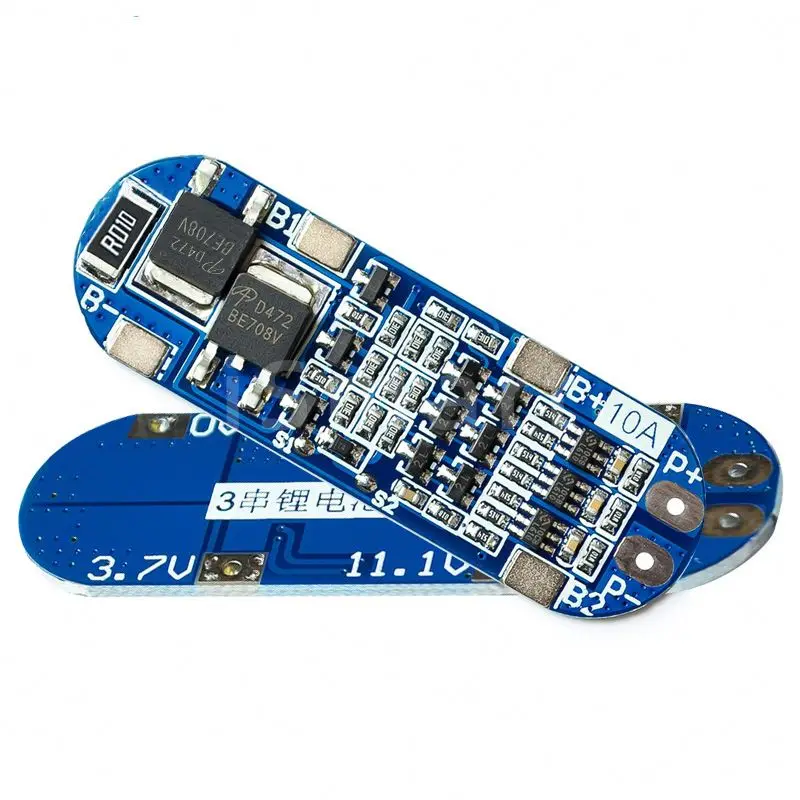3S 10A 11.1V 12V 12.6V Lithium Battery Charger Protection Board Module For 18650 Li-ion Lipo Battery Cells BMS 3.7V