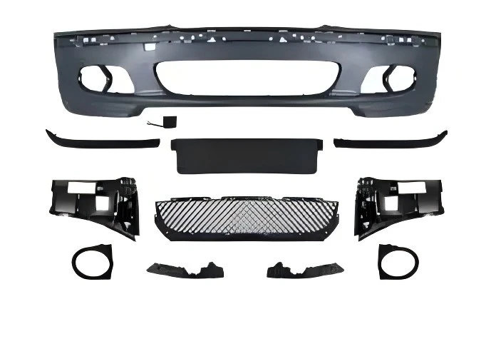 E46 accessories body kit modified upgrade m3 front bumper grille car spoiler for BMW e46 custom steering wheels