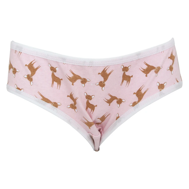  Lady Breathable Underpants Pretty Flower Printed 9-20Years Teenage Puberty Girl Cute Briefs Cotton Soft Panties for