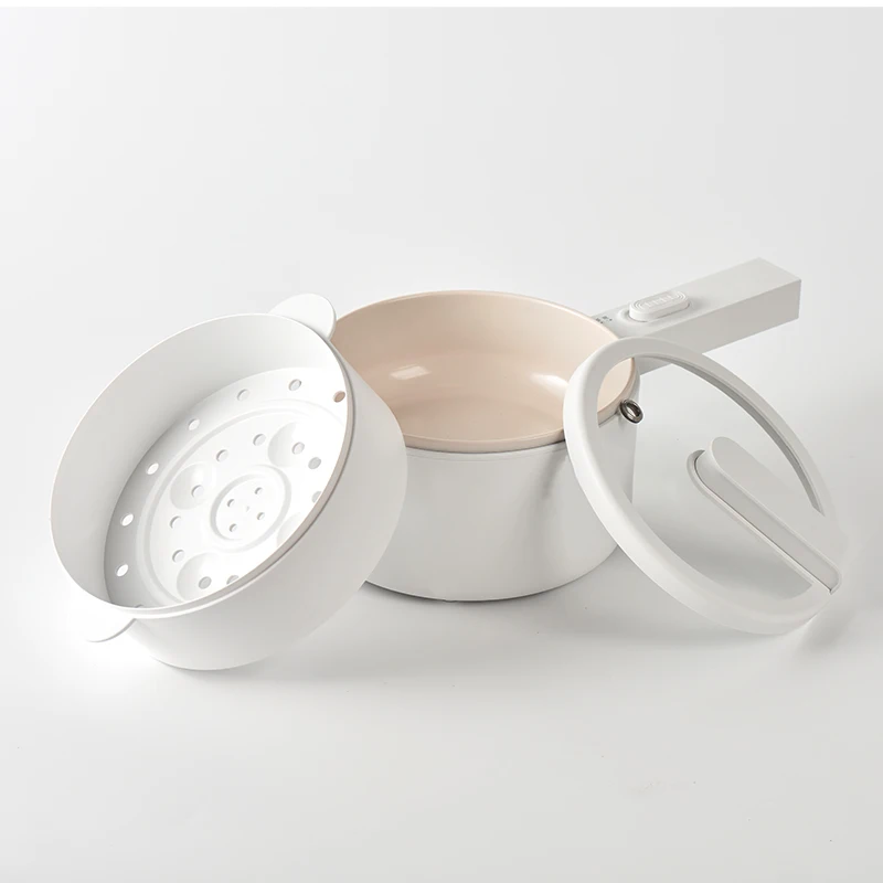 Mini Cooker Non Stick Electric Cooking Pot Mini Electric Caldron Soup Stock Pots multifunction noodle cooker