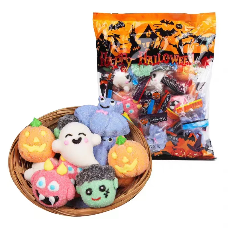 Soft Halloween cartoon modeling support OEM, ODM marshmallow wholesale