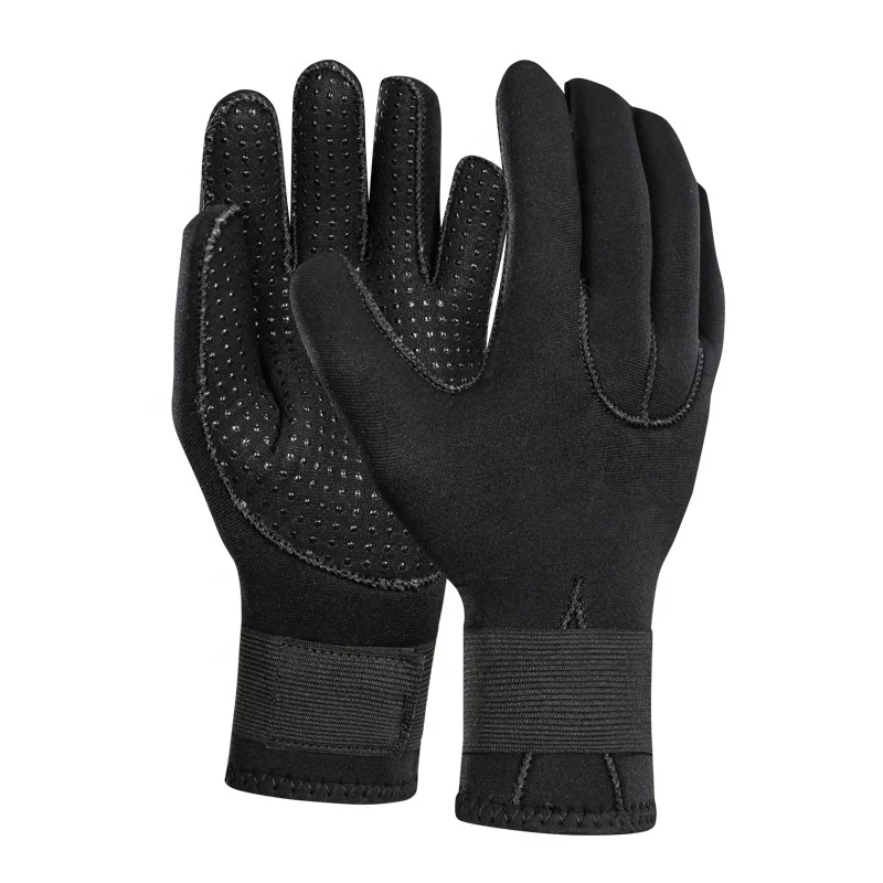 Professional Waterproof Diving Gloves Black 3mm Neoprene
