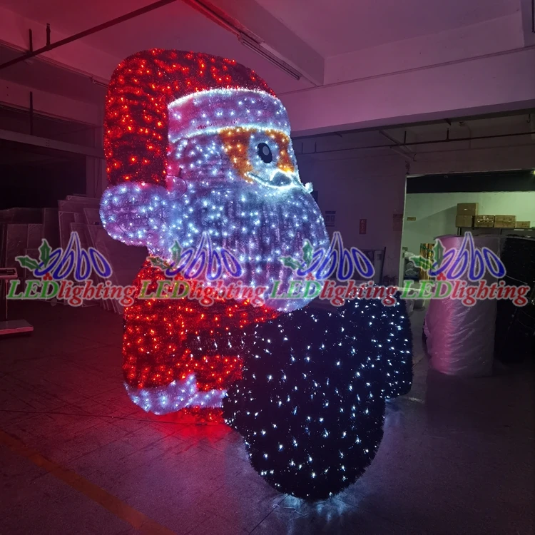 outdoor life size fiberglass christmas santa claus snowman decoration statues