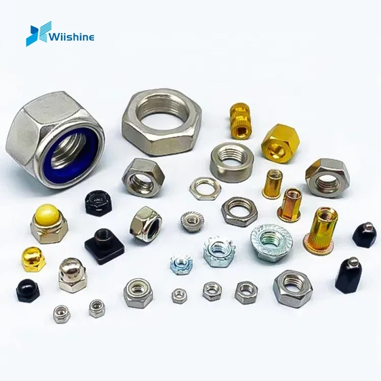 Wholesale Customized Medical Device Machining CNC Milled Stainless Steel Hex Nut Rapid Prototyping Metal Steel