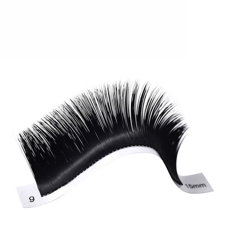Wholesale classic hybrid volume mega silk 0.10 0.20mm matte black lash tray cashmere extensions c d cc dd curl eyelash