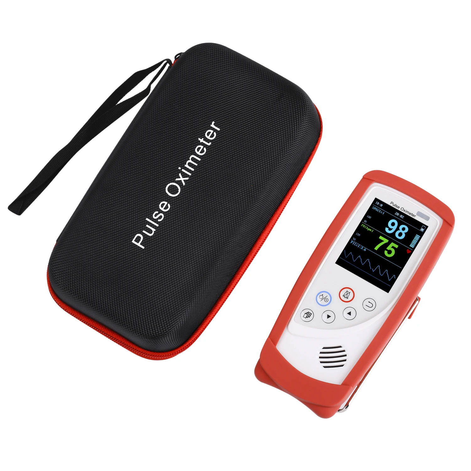 Svigor Veterinary Handheld Pulse Oximeter for Animals 24 hours SPO2 Pulse Rate Monitor Adjustable Alarm