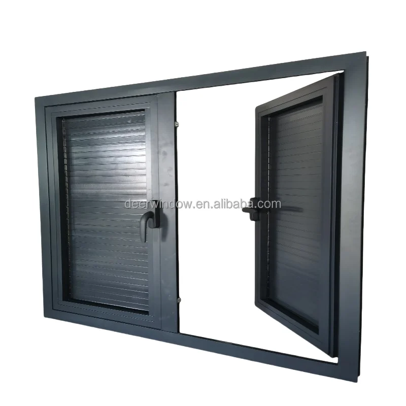 Deer Orders shipped directly Energy saving Aluminium double glass casement window with  System