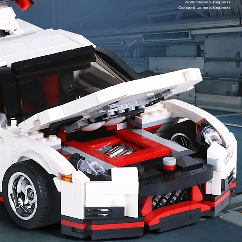 HW Nismo Nissan GTR R35 Super Racing Sport Car Creative Idea Series Vehicle Bricks MOC Building Blocks For Kids 1024pcs