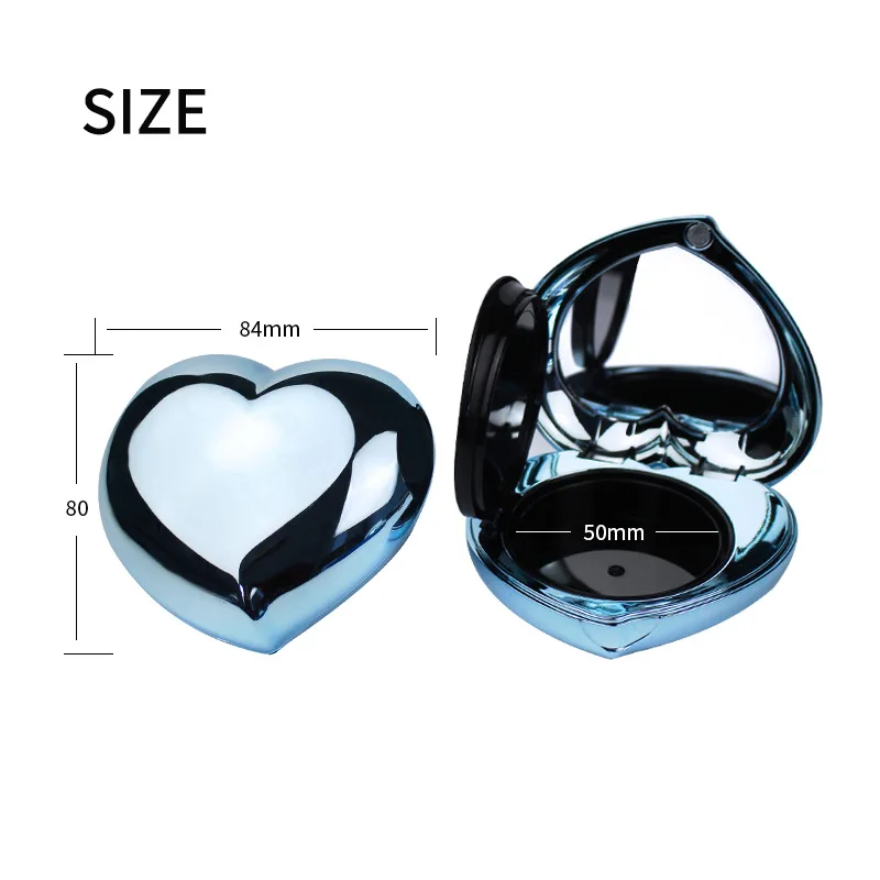 wholesale ABS plastic jar BB CC air cushion cream puff jar make up powder case