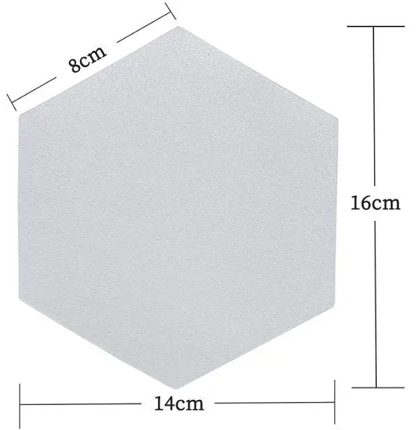 PEVA Surfing Board Hexagonal Protection Patch Transparent Grip Tread Non-slip Sticker