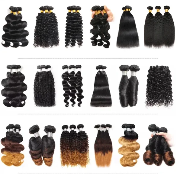 22 years factory dyeable human hair bundles, raw human hair extension, virgin human hair bundles with closure set on sale