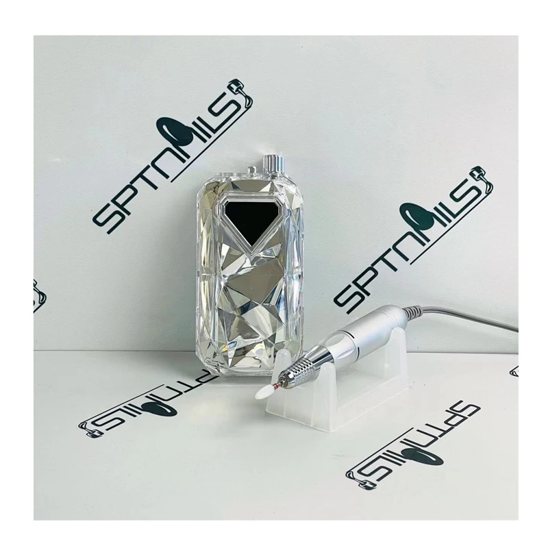 SPT Crystal Diamond Polishing Machine Tool Pro Portable Electric Nail Drill Machine 35000 Rpm Private Label Set For Acrylic Nail
