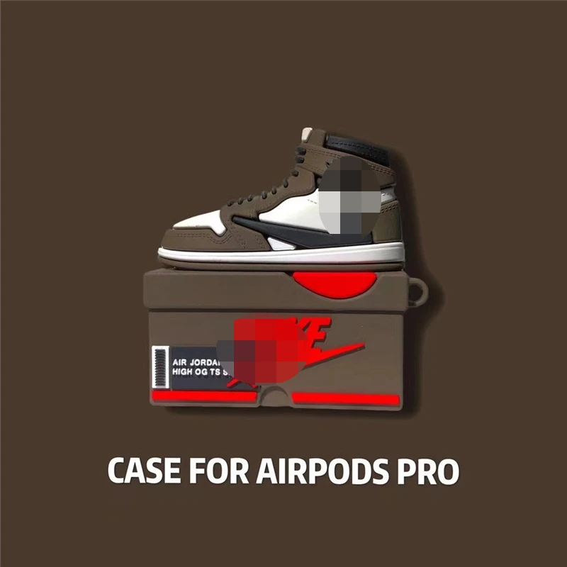 High Quality 3D Trend Sneakers Airpods pro/2/1 Basketball Shoes Series Airpods Protective  Mini Sneaker Keychain