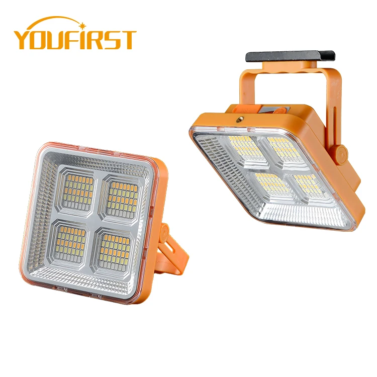 High Effciency Outdoor Emergency Portable Lamp Camping Garden Park Ip65 Waterproof 50w All In One Solar Led Camping Light