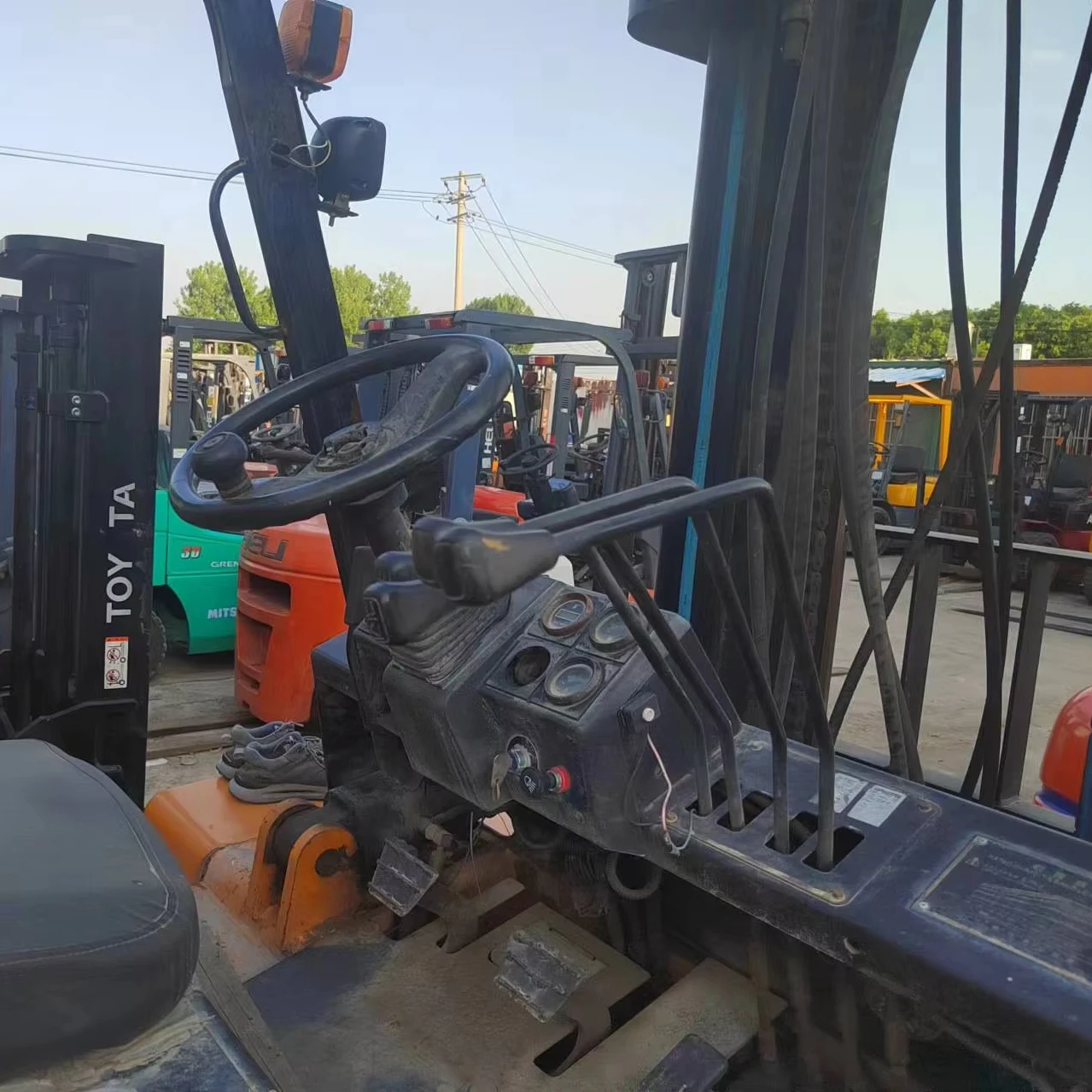Original Used Excavator Machine Hangcha Forklift 5Ton Trucks Used Backhoe Road Roller Excavator Low Price Excavator Machine