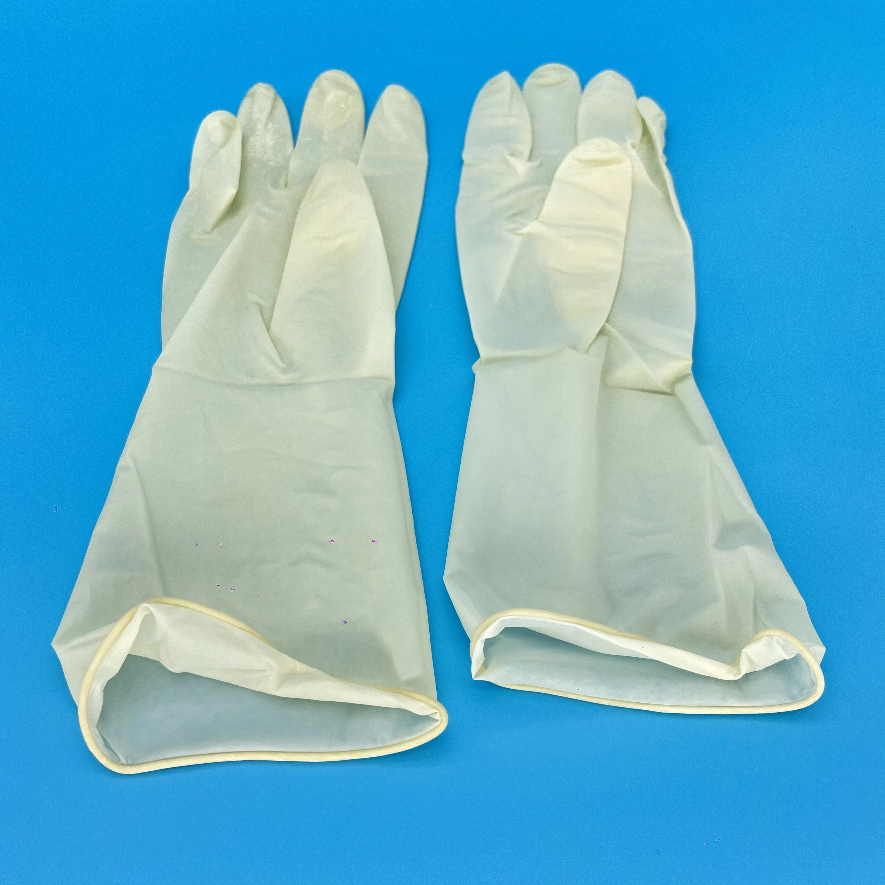 Disposable Medical Latex Gloves Powdered or Powder-Free Sterile Latex Surgical Gloves Powdered with CE and ISO
