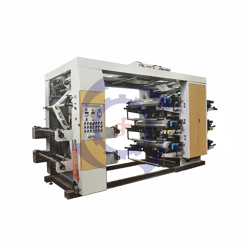6 Color Flexographic Bopp Roll Printing Machine