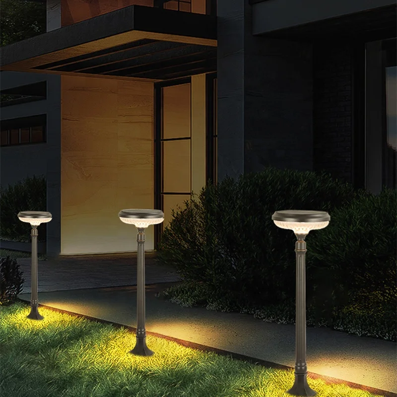 Outdoor waterproof decorative solar lawn lights yard garden led lawn lights underground solar lawn lights