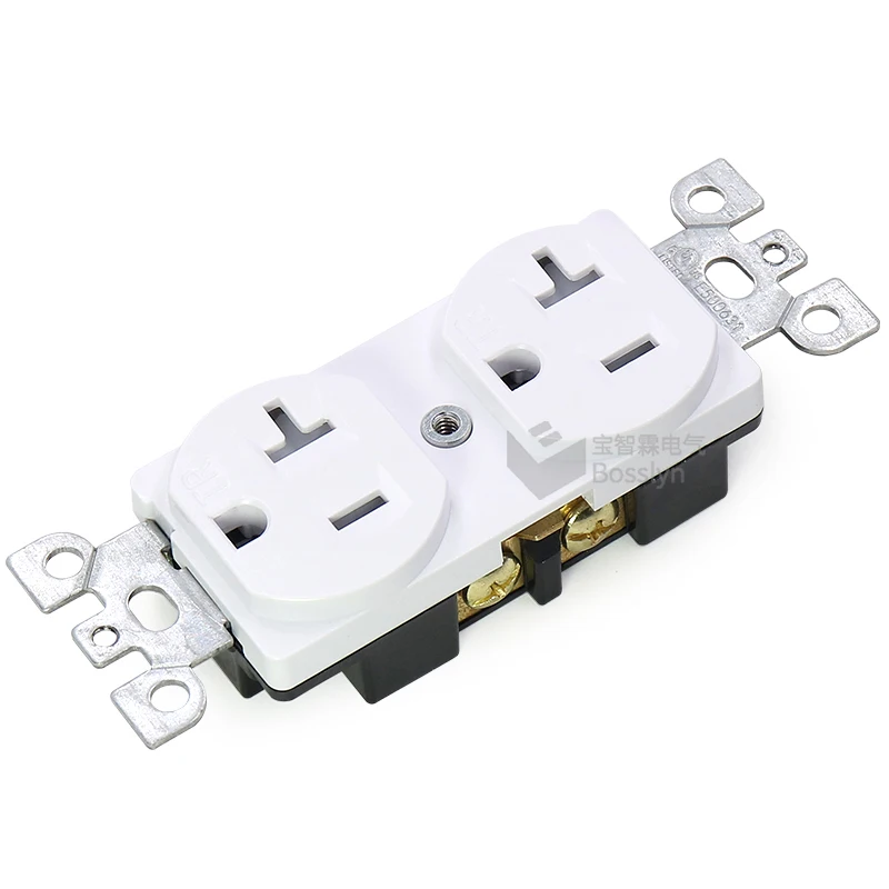 Electrical Outlet 20 Amp 125 Volt 5-20R Tamper Resistant Duplex Receptacle 20 Amp Wall Socket UL