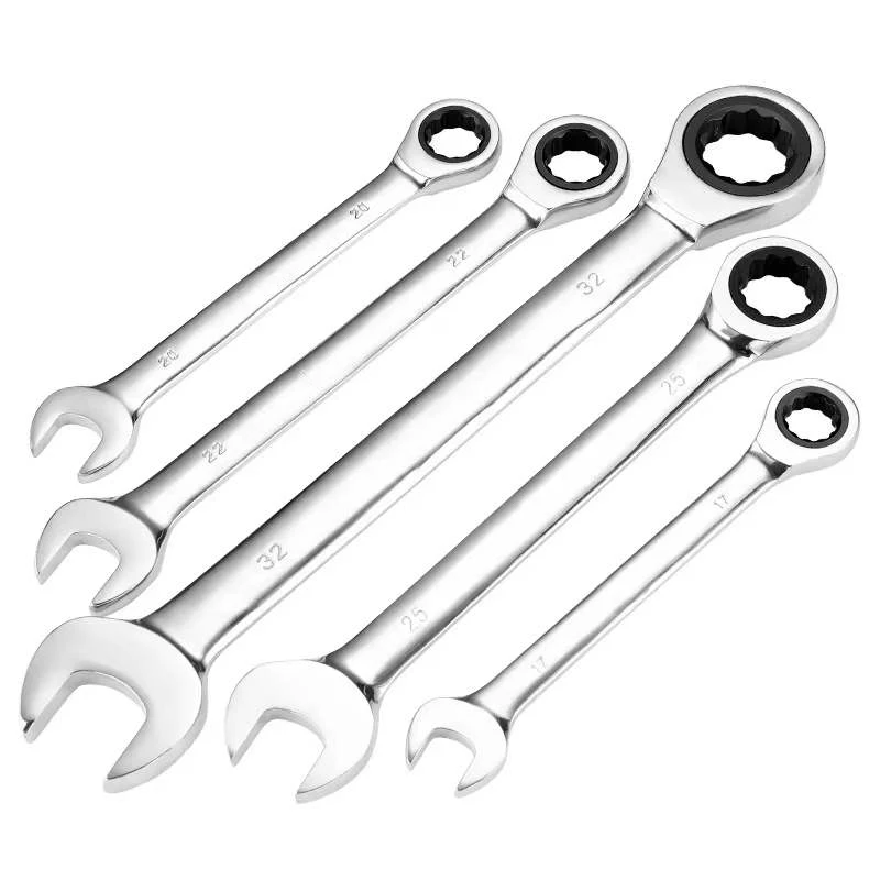 6-32 mm Open End Combination spanner set Metric torque wrench CRV ratcheting wrenches  ratchet wrench set