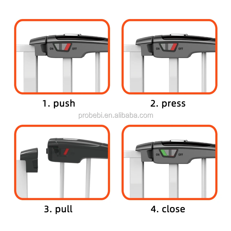 Probebi SG002 metal baby safety door stair gates baby safety gate for child and kid