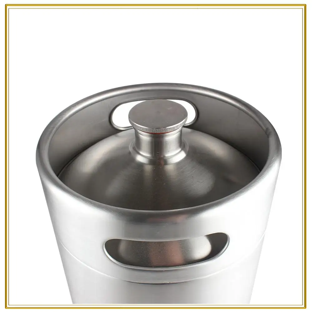 2Gal/8L Mini Beer Keg Stainless Steel Growler With Pressure Releif Valve