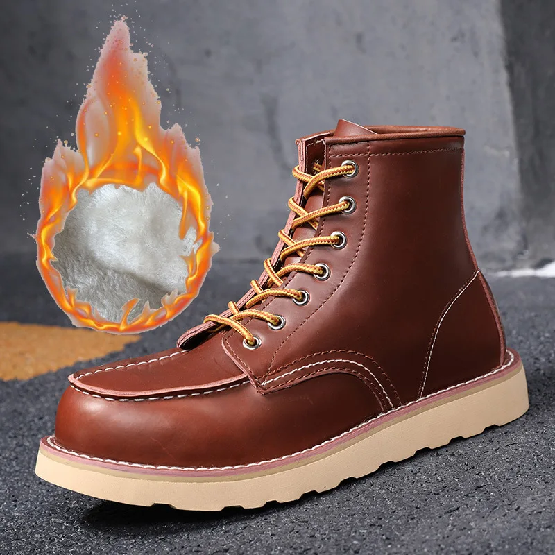 Leather Lightweight Appearance Fashion Comfortable Lightweight Waterproof High Quality Oil Leather Outdoor Boots