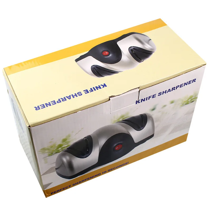 Top Safety Professional Multifunctional 2 Sided Electric Knife Sharpener Motorized Kitchen Tool Electric Knife Sharpener