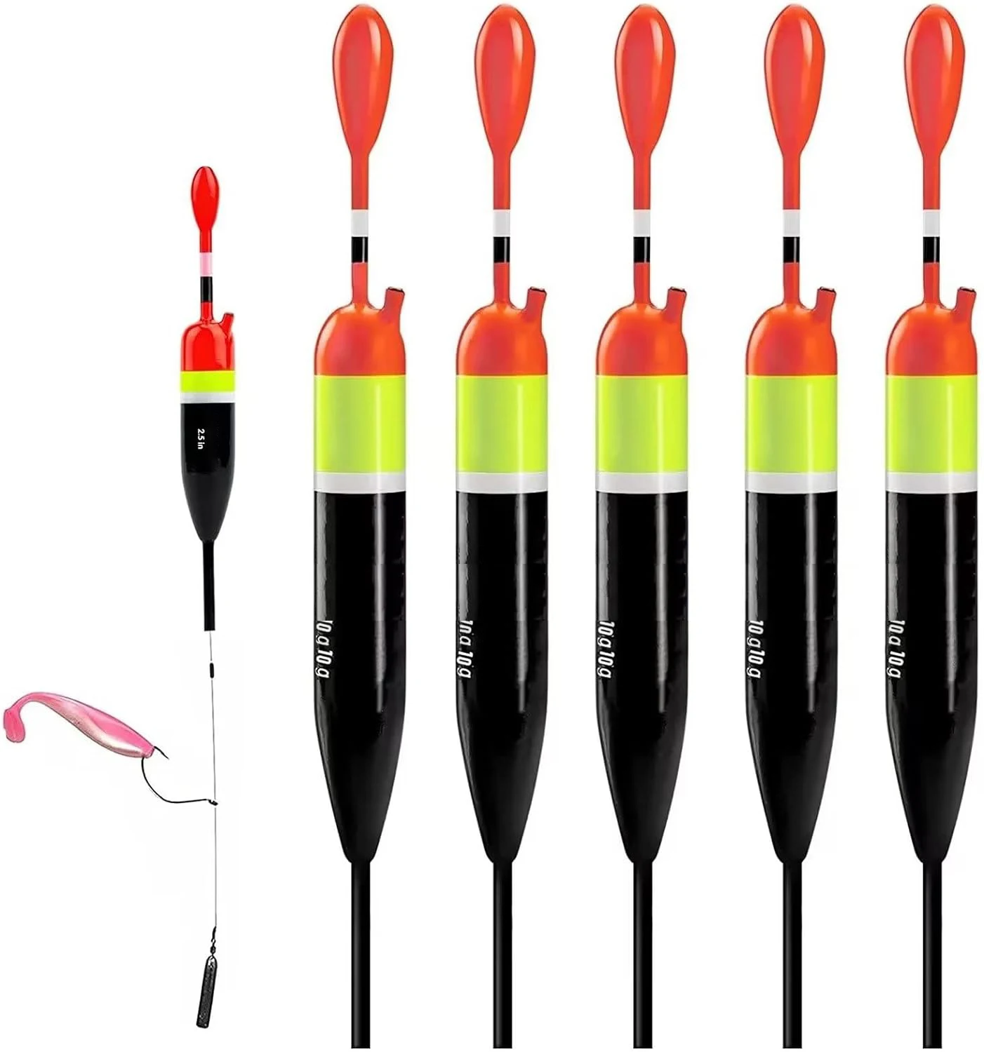 Fishing Slip Balsa Wood Slender Style Bobbers Floats for Steelhead Rainbow Trount Walleye Crappie