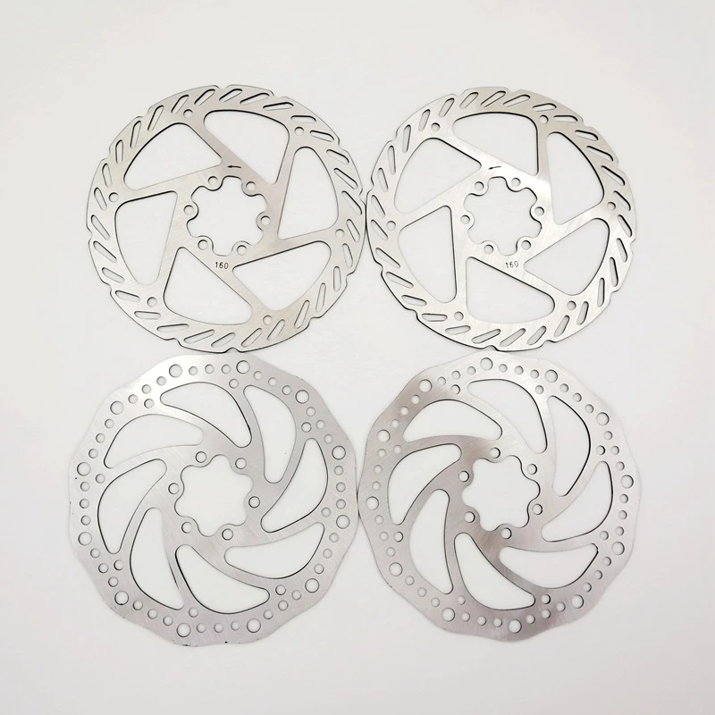 MTB Disc Brake Bike Alloy Mechanical Disc Brake rotor 160MM Calipers Clip Rotor Set Front Rear Mountain Bicycle Parts