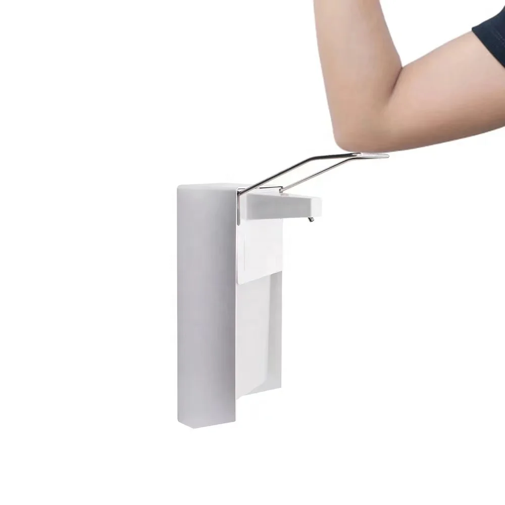 Aluminum Alloy Wall Mounted  Hospital hand Elbow Control Operation sanitizer Soap Dispenser Alcohol Elbow Dispenser 1000ml 500ml