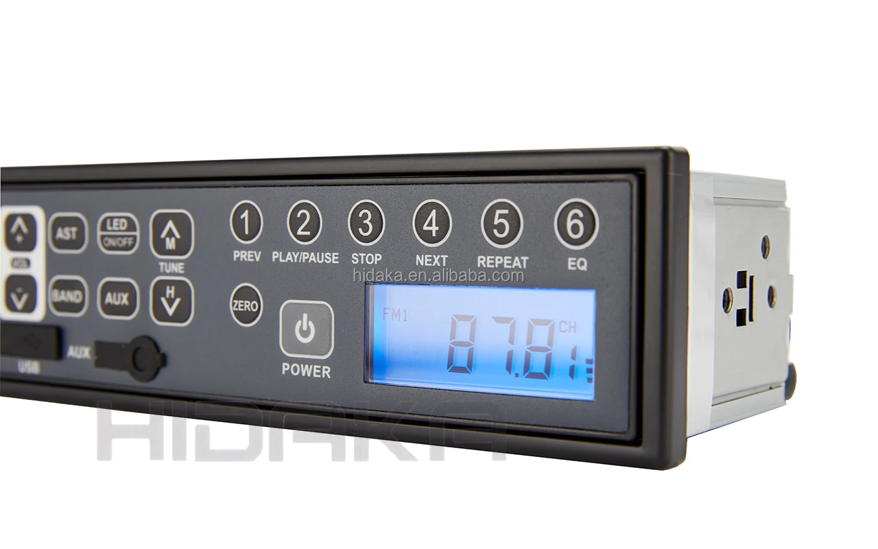 All frequency 24 volt excavator radio car radio with AUX-IN USB LED for Heavy Construction Machinery