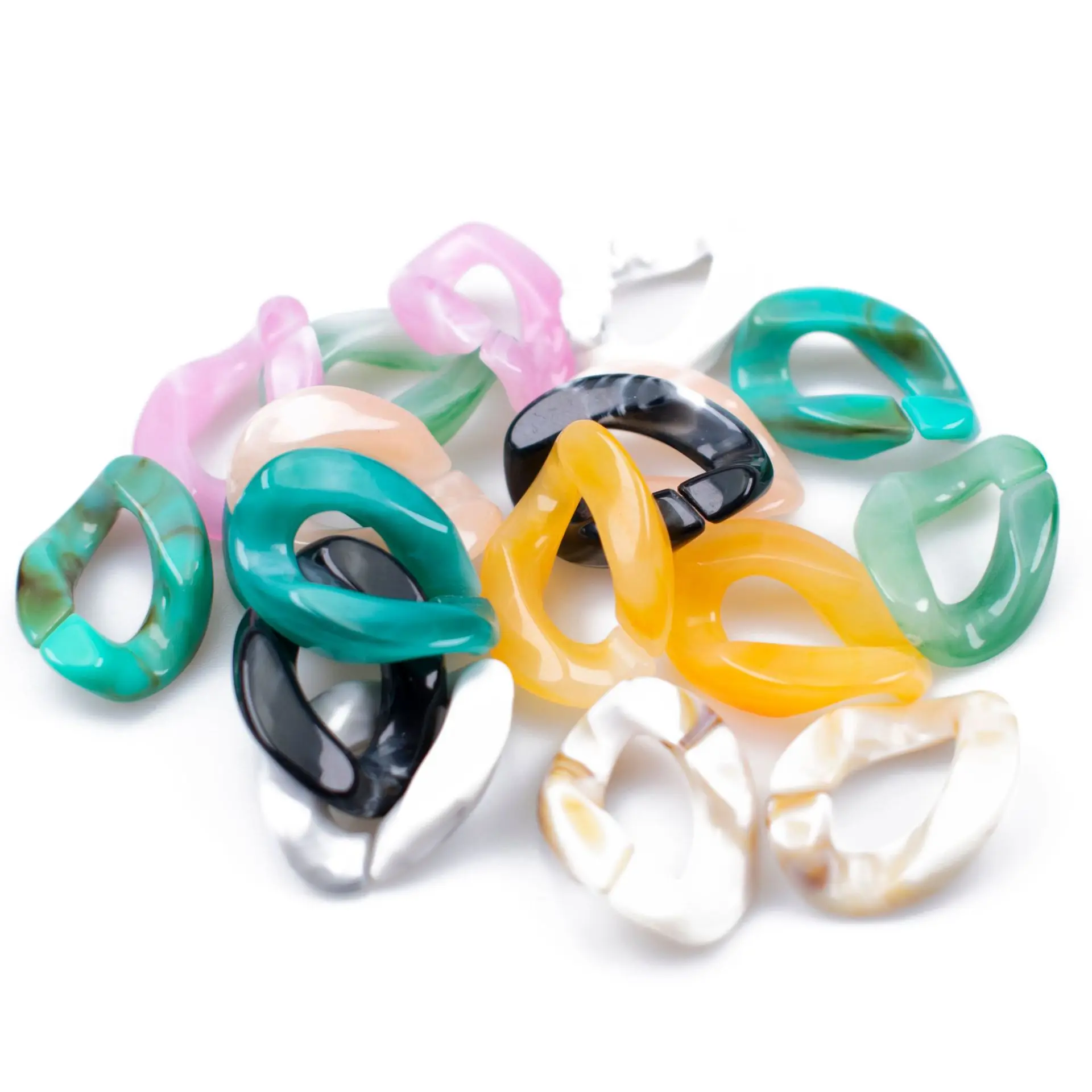 500g Factory Direct Acrylic Chain Buckle Bag Chain Drill Leopard Print  Diy  Buckle Clothing Accessories for Phone