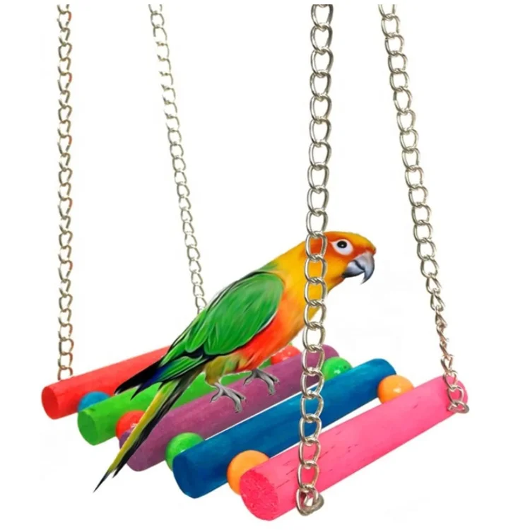 Игрушечные качели для попугая радужных птиц аксессуары клеток игрушечный гамак попугаев неразлучников зябликов и других мелких домашних животных