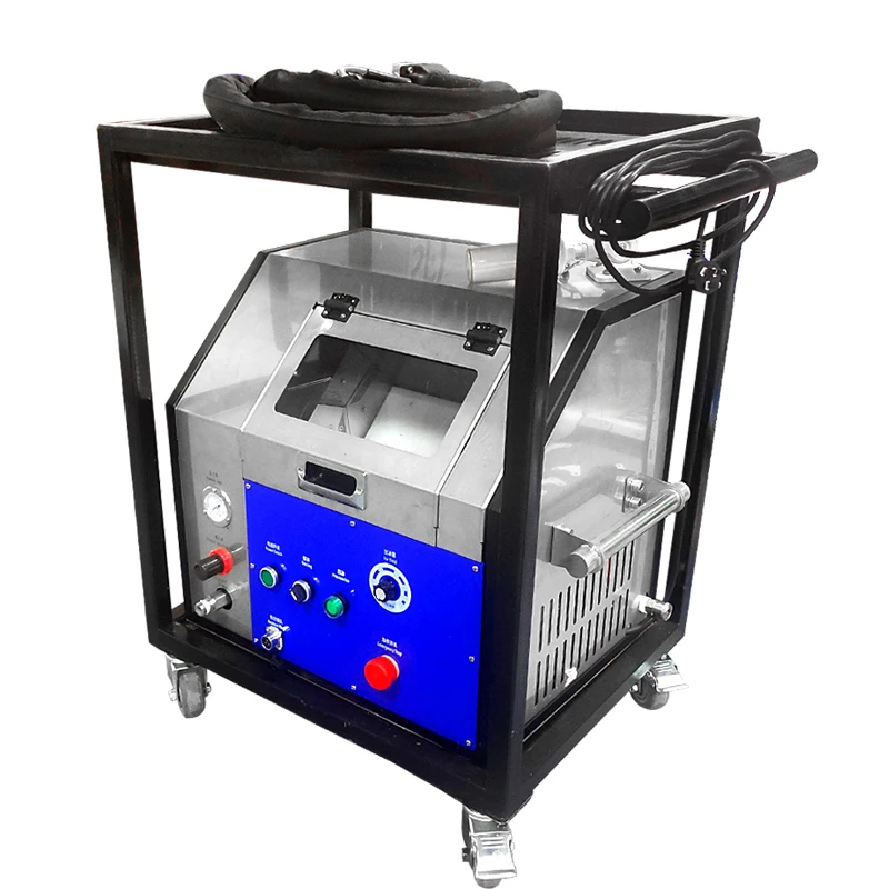Super power dry ice cleaning machine, dry ice mold cleaning equipment, cleaning equipment for carbon, dirt, rust